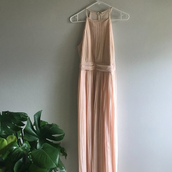 High Neck Pleated Maxi Dress (Bridesmaid) - Picture 4 of 5